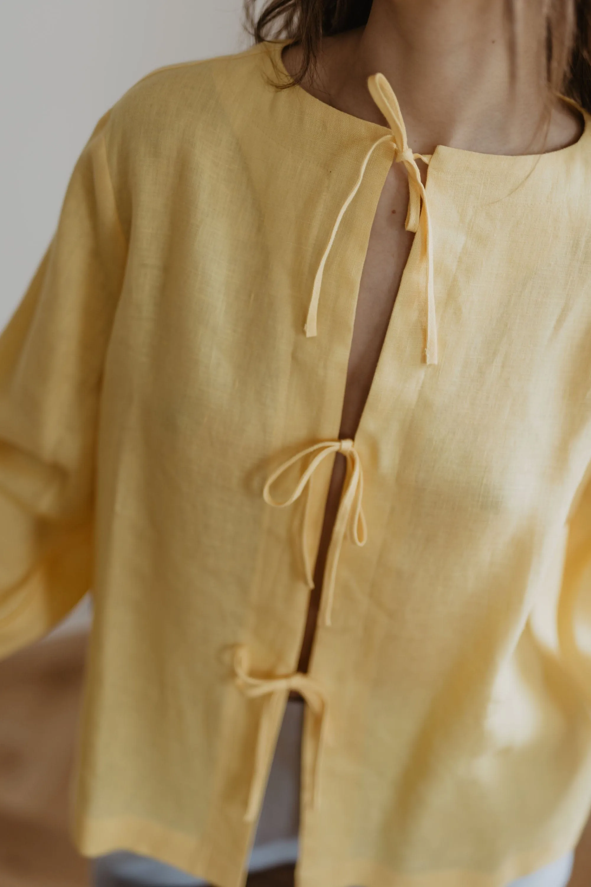 Nida Women's Linen Blouse | Multiple Colours
