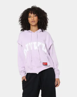 Nike Women's Sportswear Team Nike Fleece Hoodie Doll/White