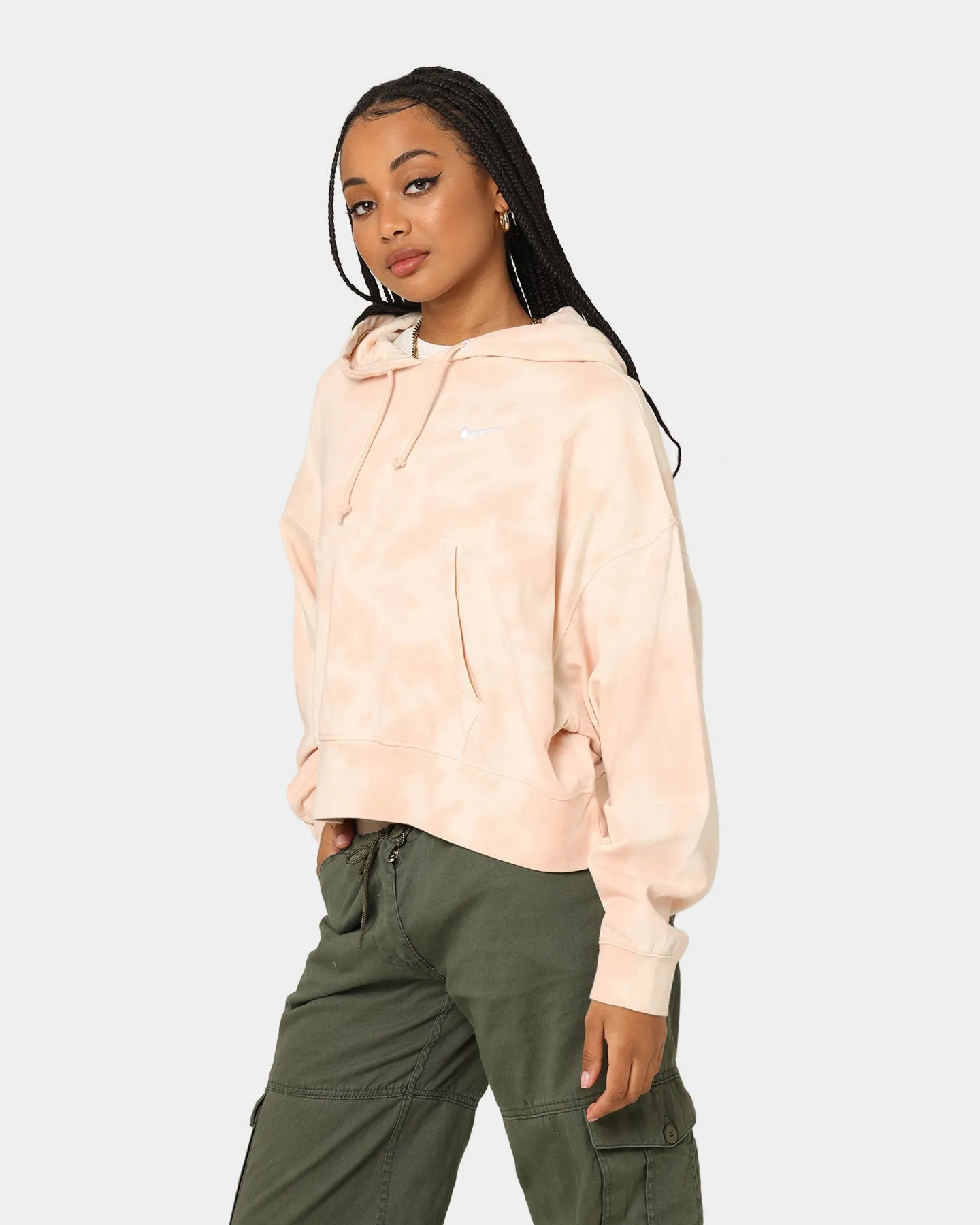 Nike Women's Washed Oversized Jersey Hoodie Artic