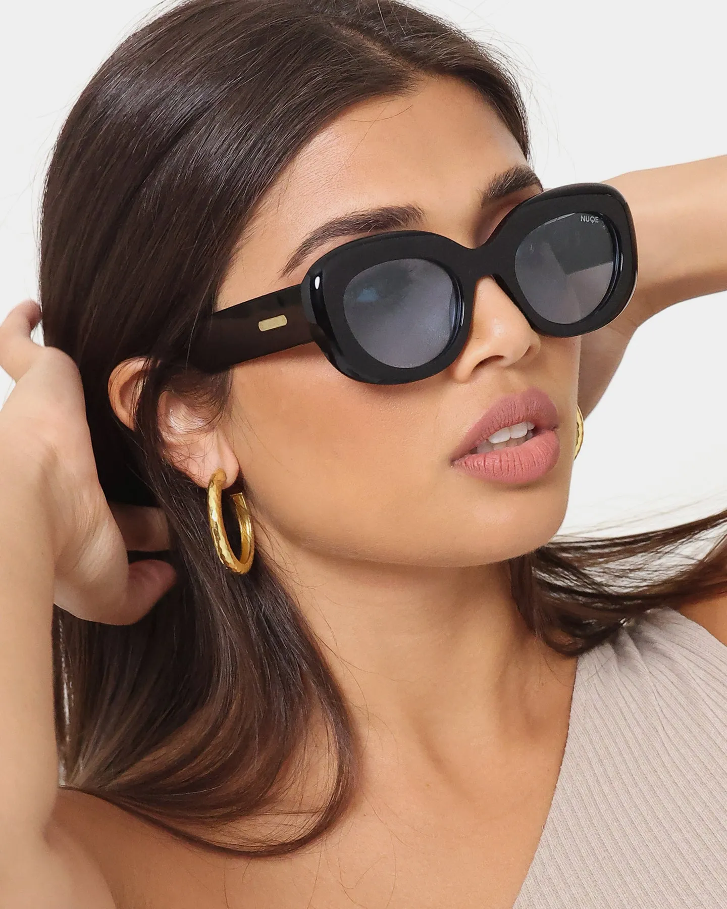 NUQE Daytona Sunglasses Black/Blue