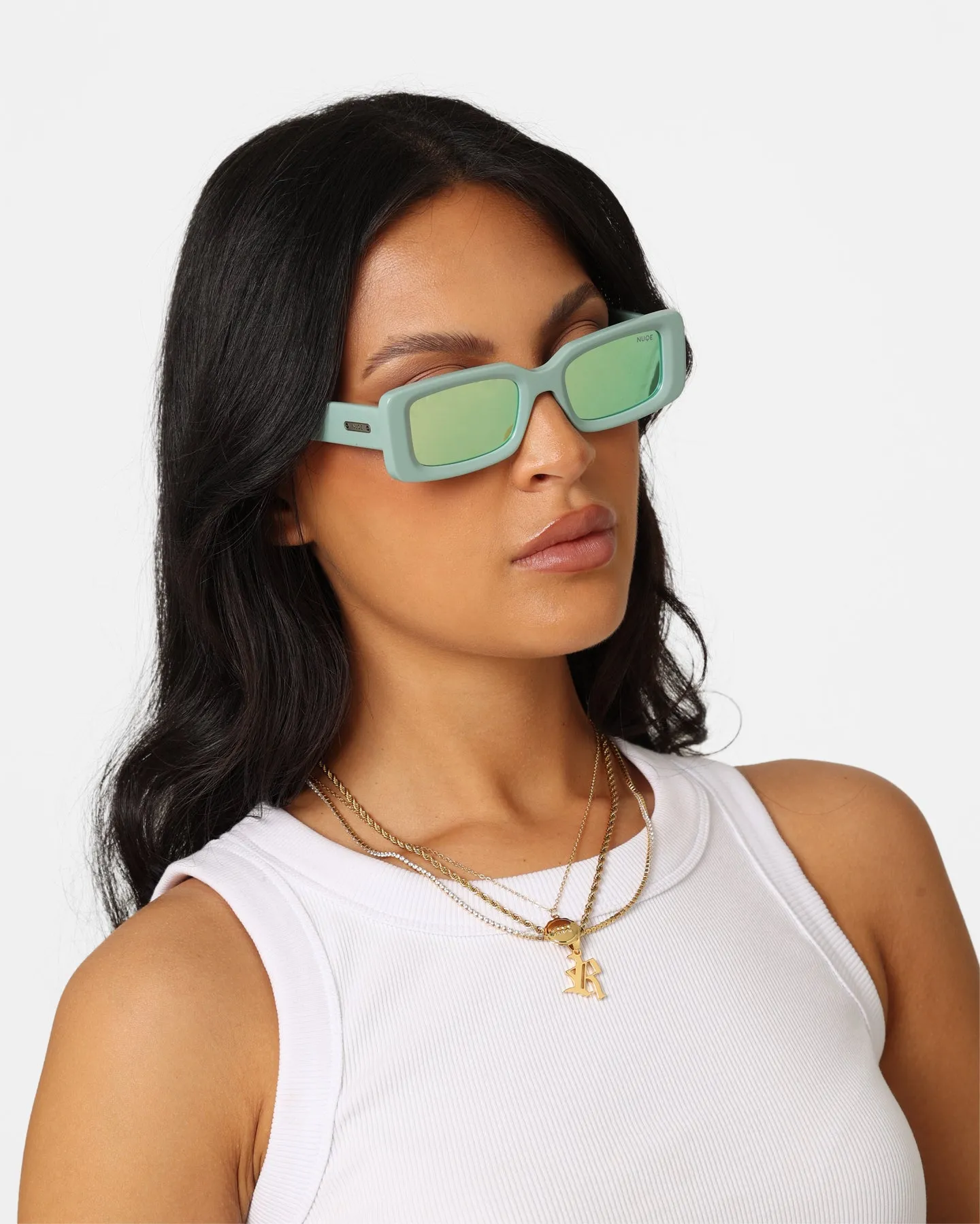 Nuqe Fragment Sunglasses Mint Green