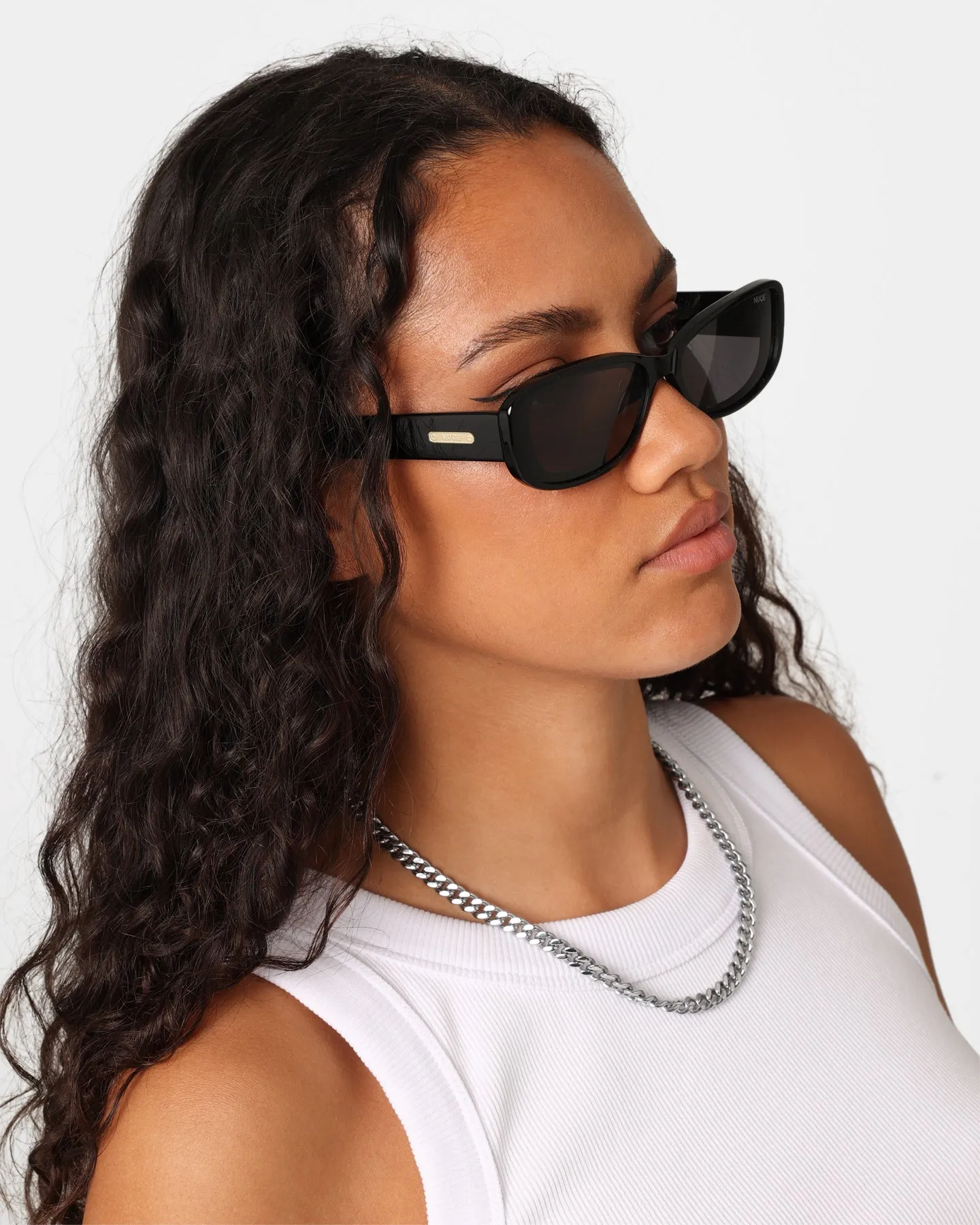 Nuqe Jean Sunglasses Black/Gold