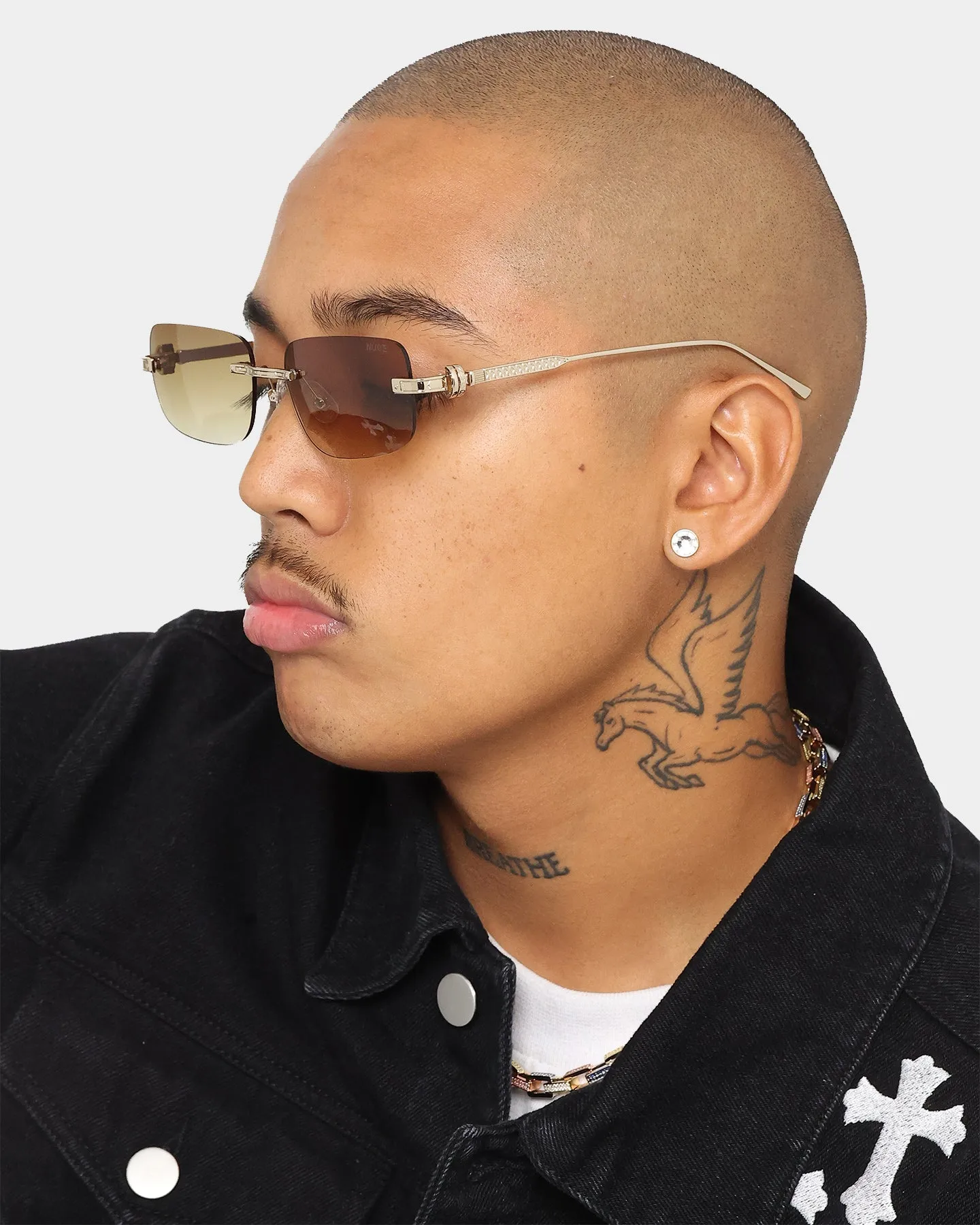 NUQE Uncut Sunglasses Gold/Brown