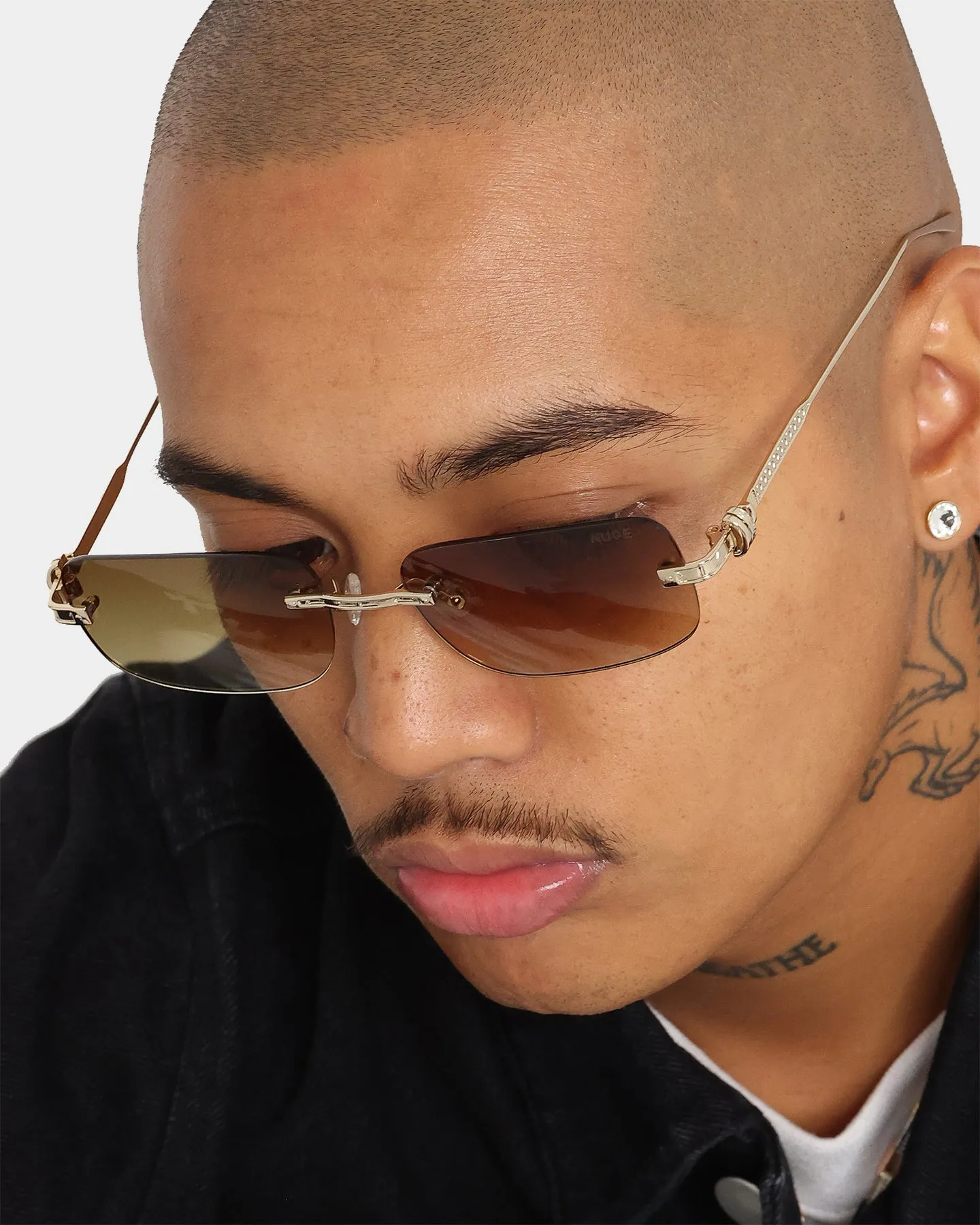 NUQE Uncut Sunglasses Gold/Brown