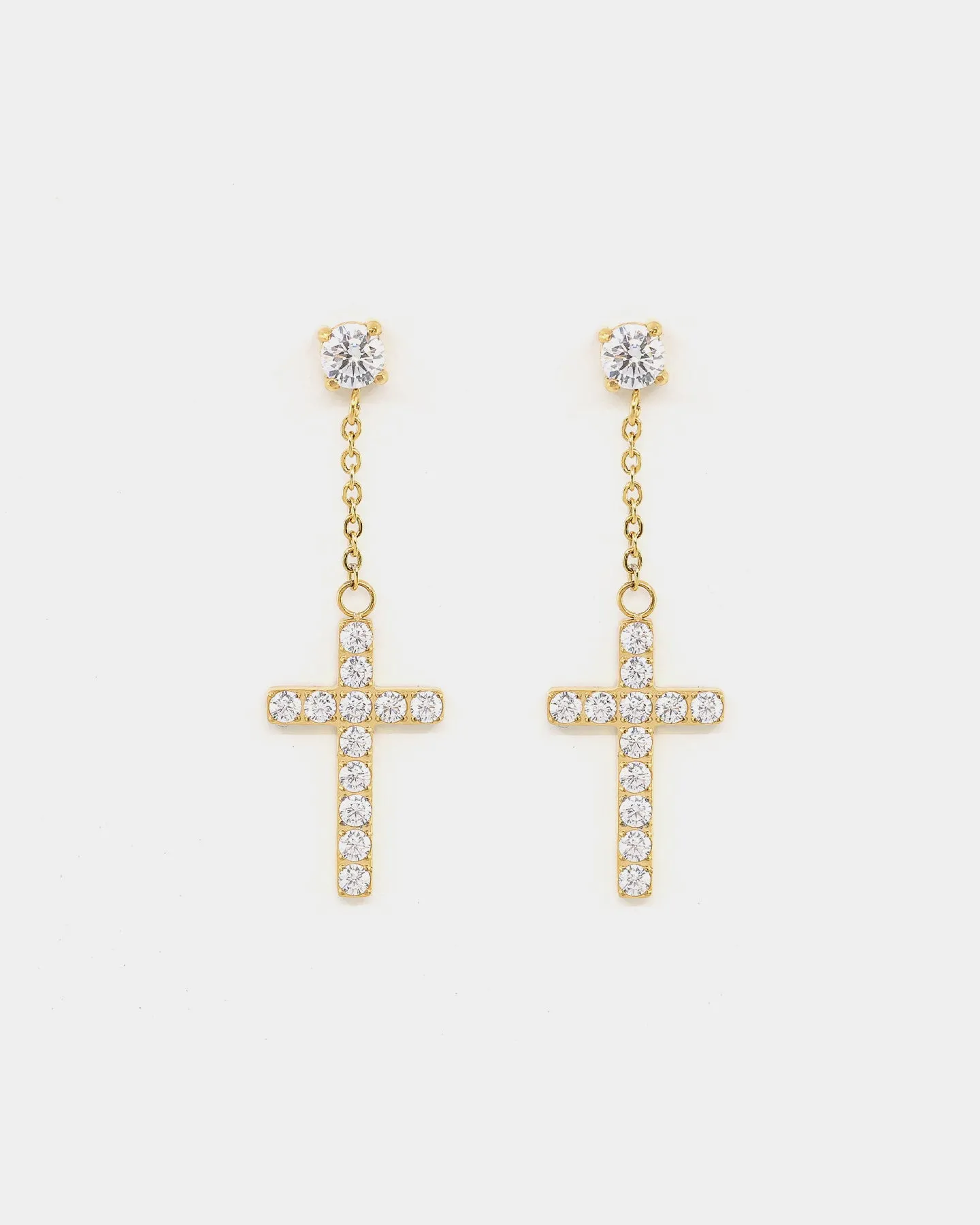 NXS Ascend Earrings Iced Gold