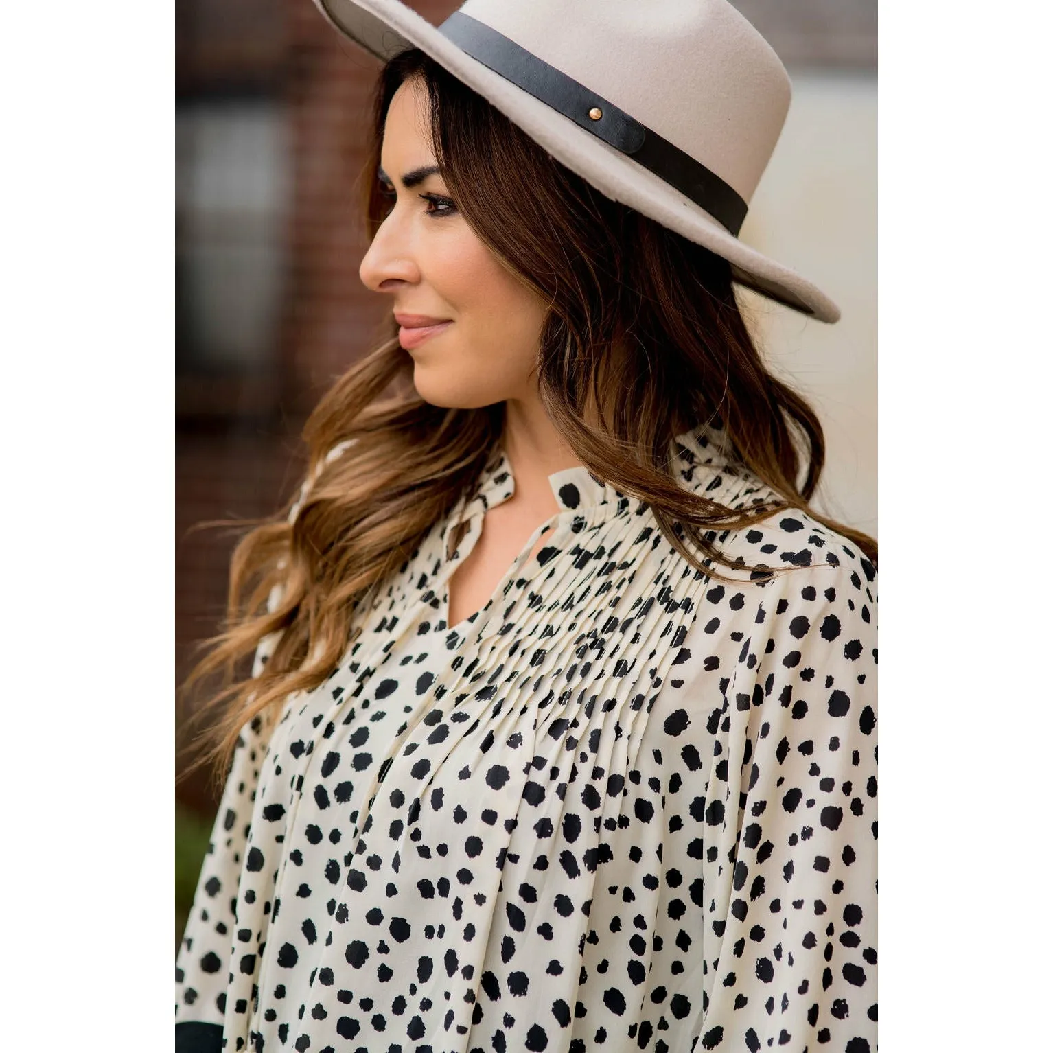 On-the-Go Cheetah Tie Blouse