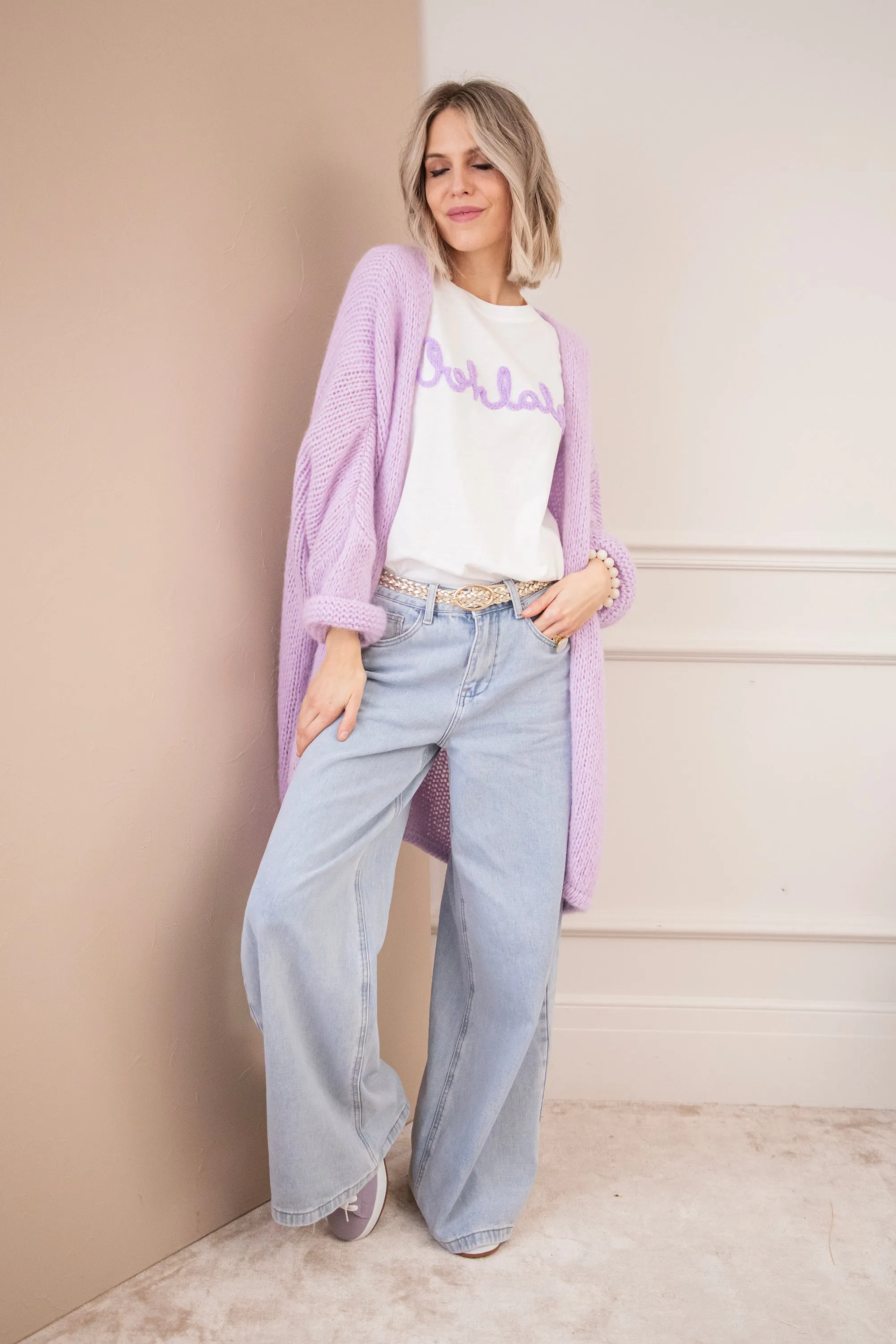 Oohlala White/Lila - T-Shirt