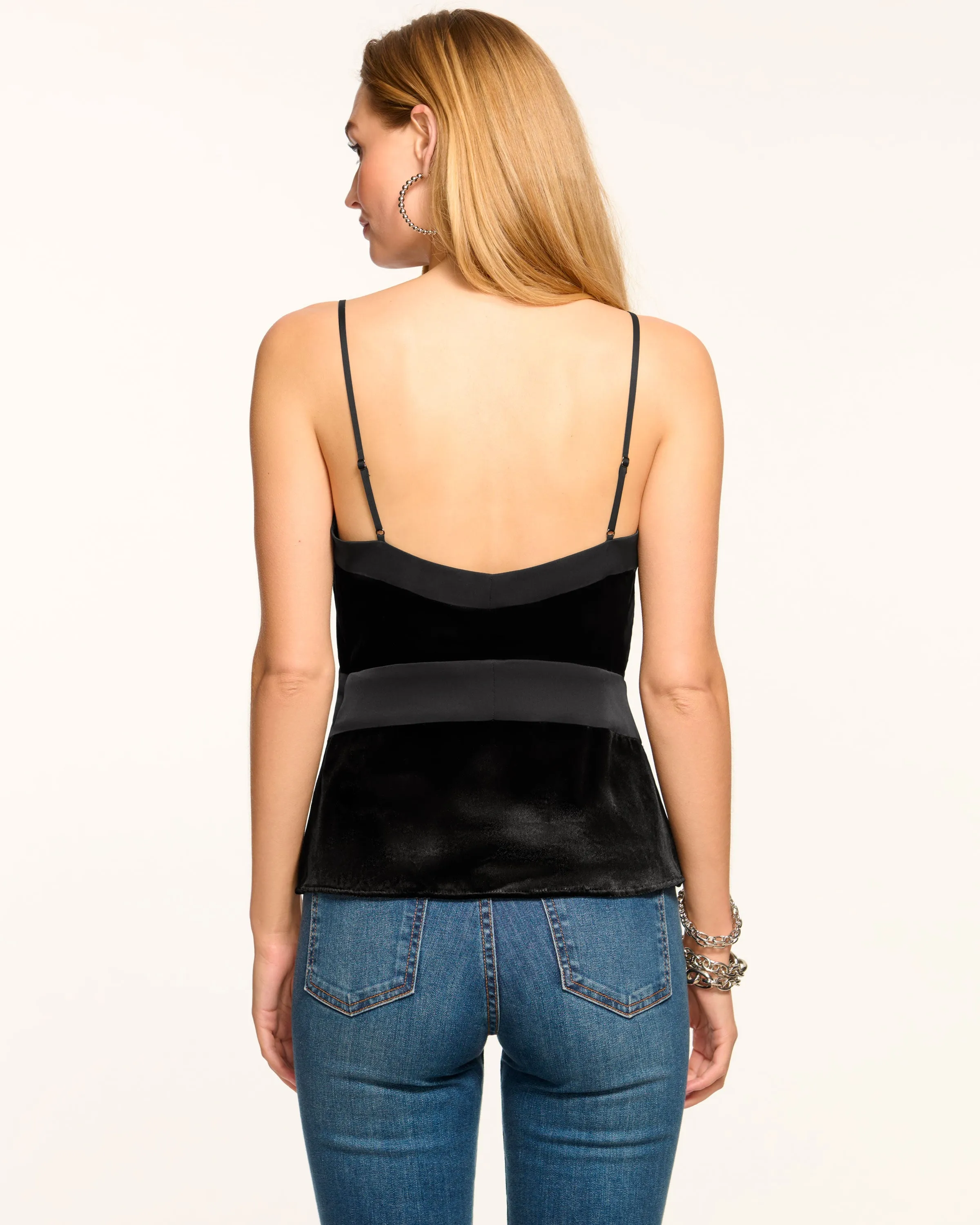 Otis Velvet V-Neck Cami Tank Top