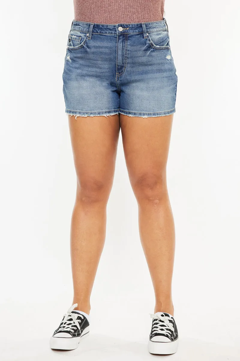 Phyllis High Rise Mom Shorts (Plus Size)