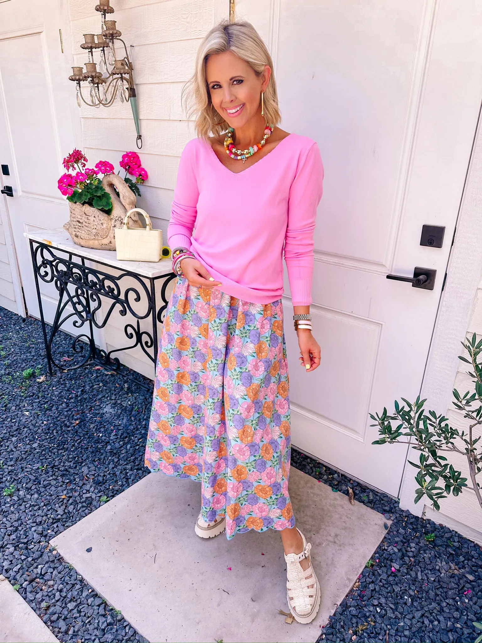 PRETTY IN PINK SWEATER