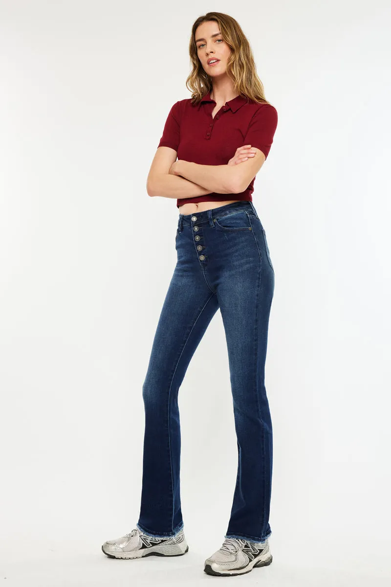 Rainn Ultra High Rise Flare Jeans