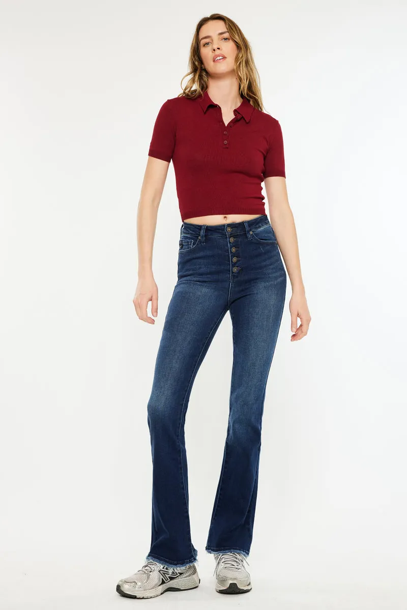 Rainn Ultra High Rise Flare Jeans