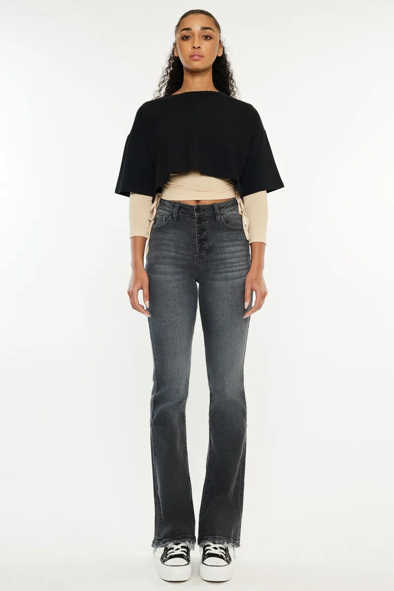 Rainn Ultra High Rise Flare Jeans