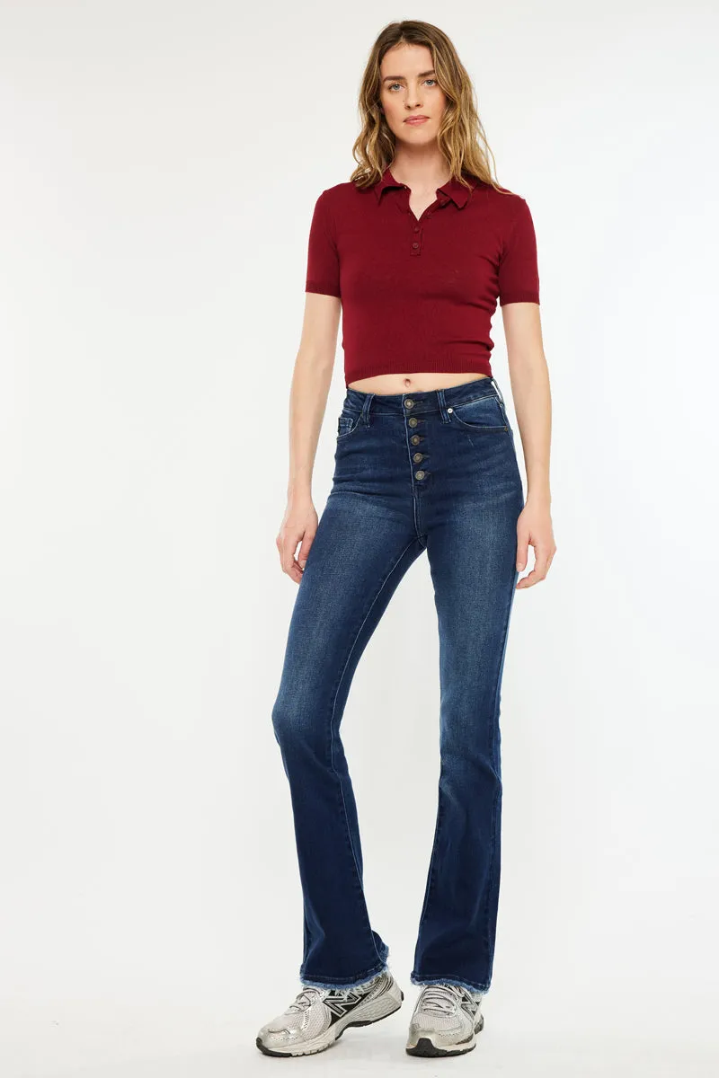 Rainn Ultra High Rise Flare Jeans