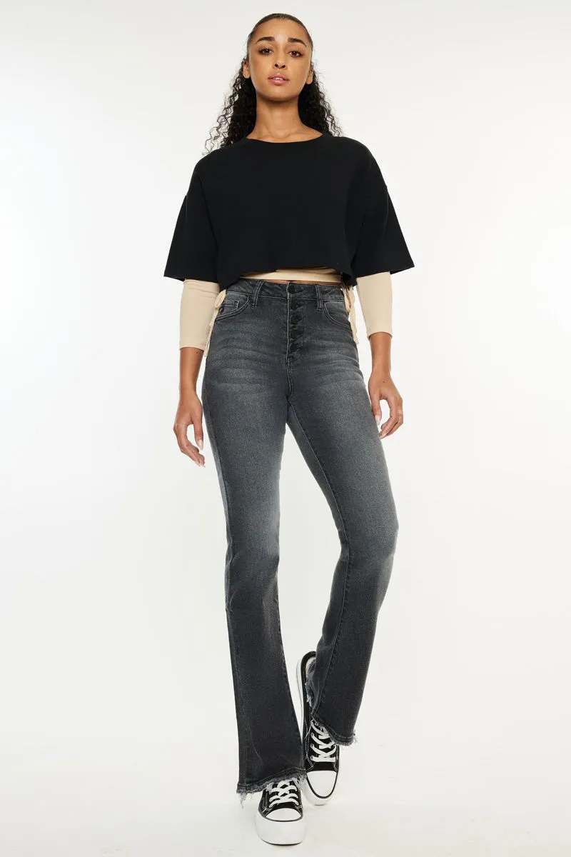 Rainn Ultra High Rise Flare Jeans