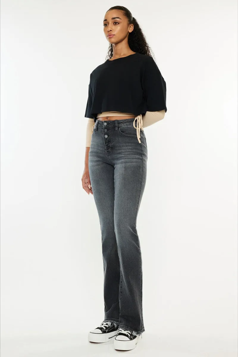 Rainn Ultra High Rise Flare Jeans