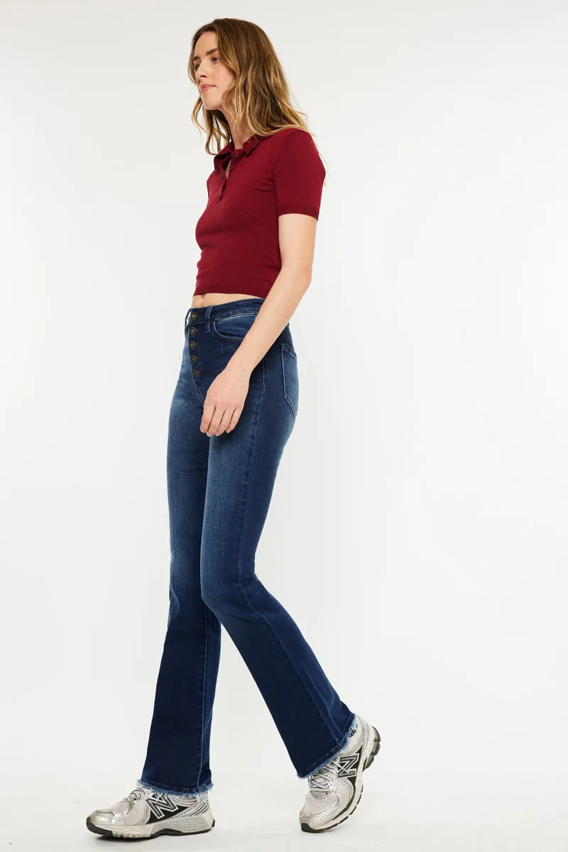 Rainn Ultra High Rise Flare Jeans