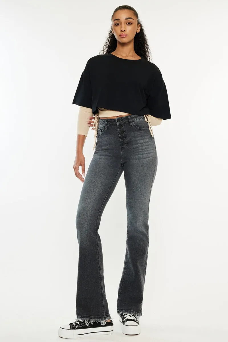 Rainn Ultra High Rise Flare Jeans