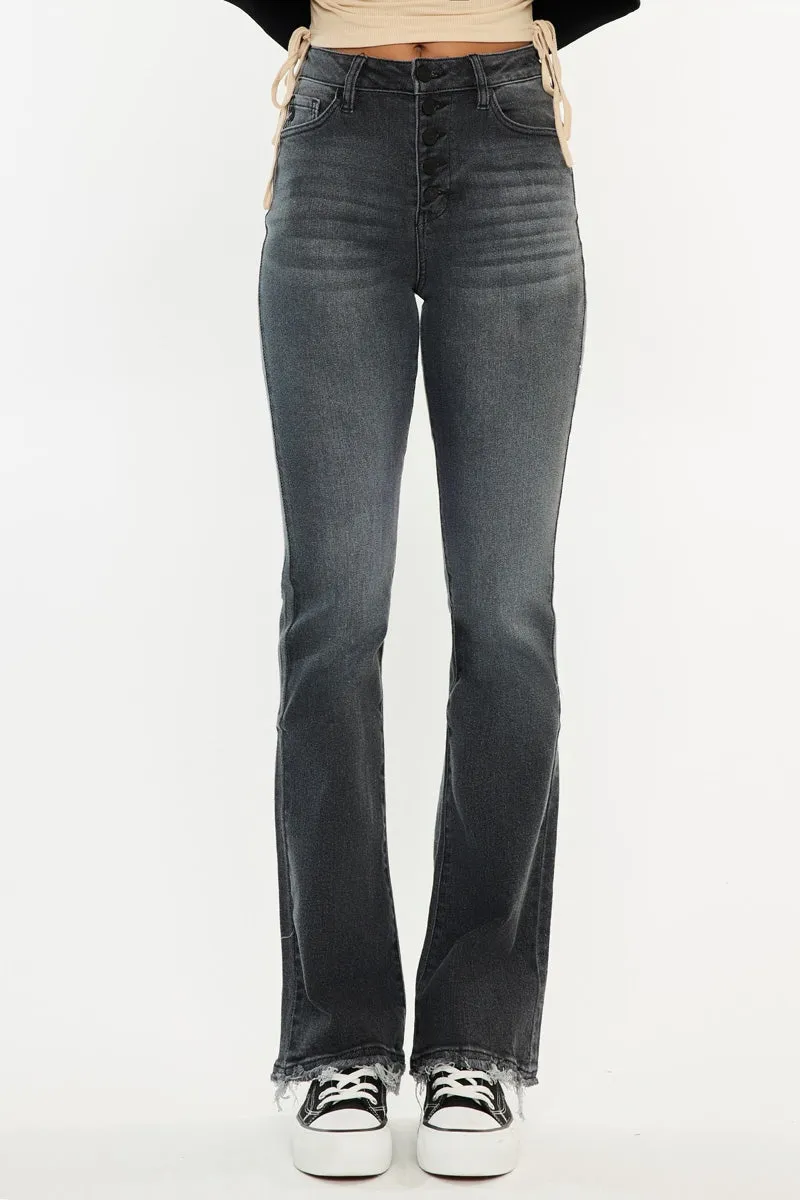 Rainn Ultra High Rise Flare Jeans