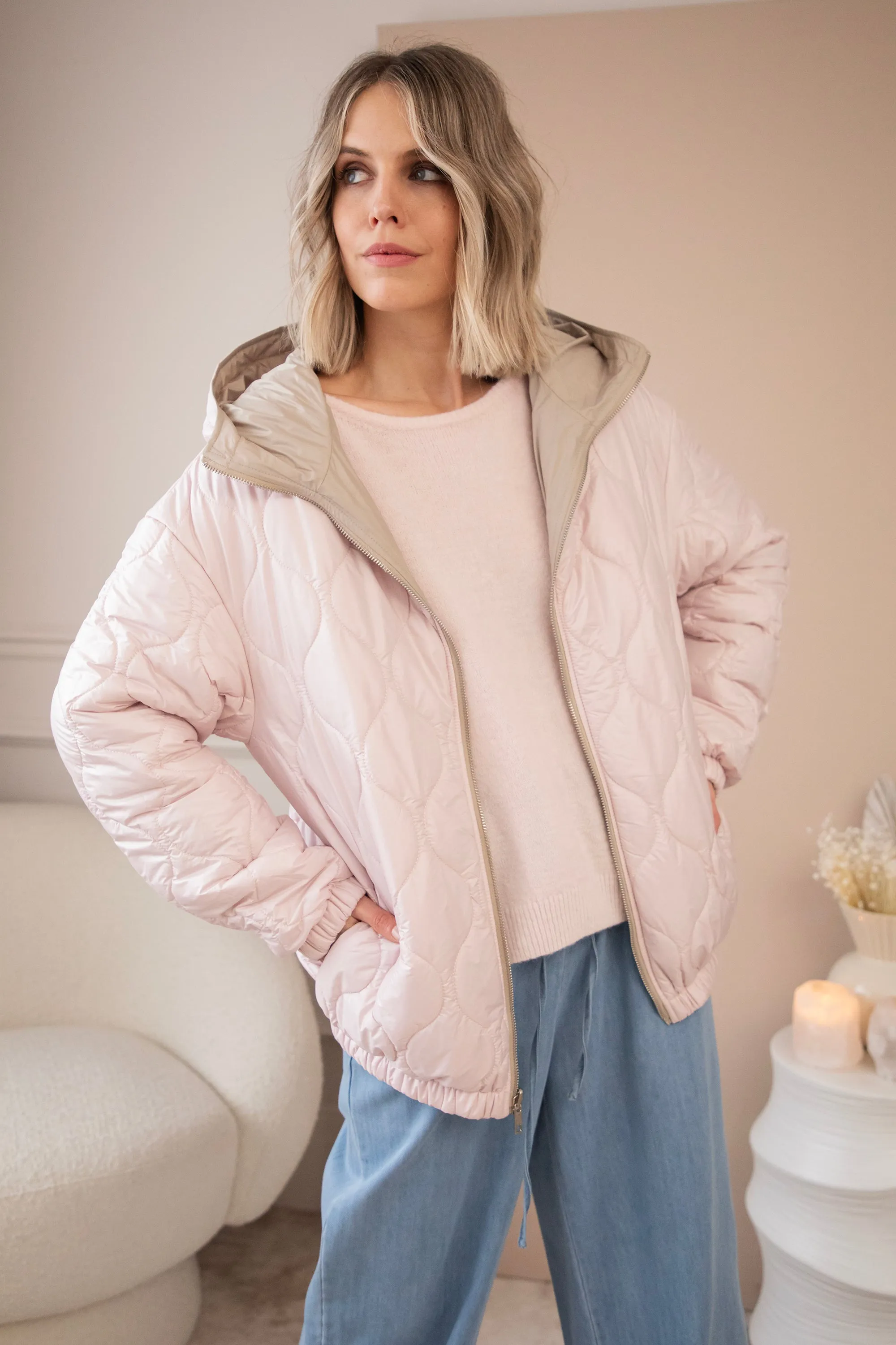 Reversible Femmy Beige/Pink - Jacket
