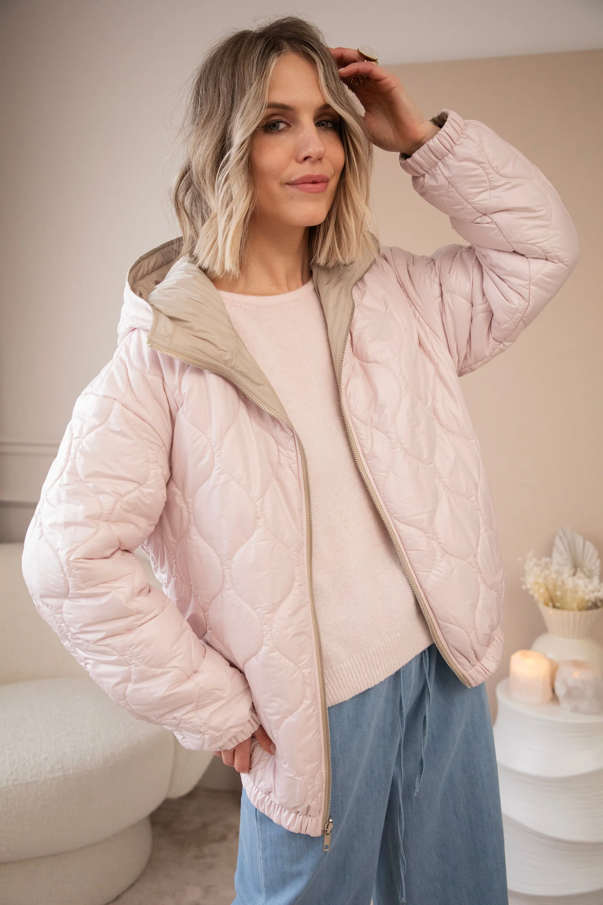 Reversible Femmy Beige/Pink - Jacket