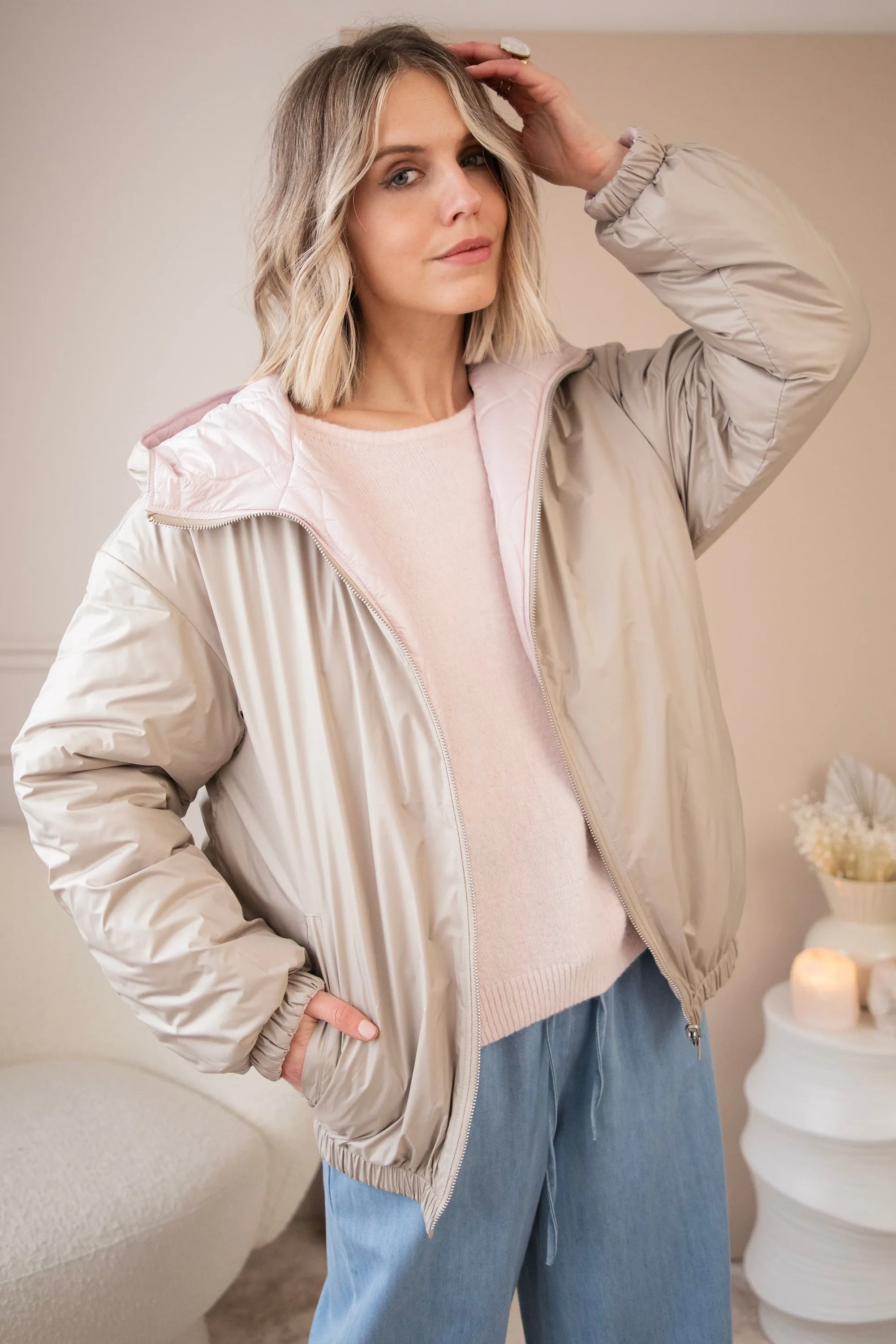 Reversible Femmy Beige/Pink - Jacket