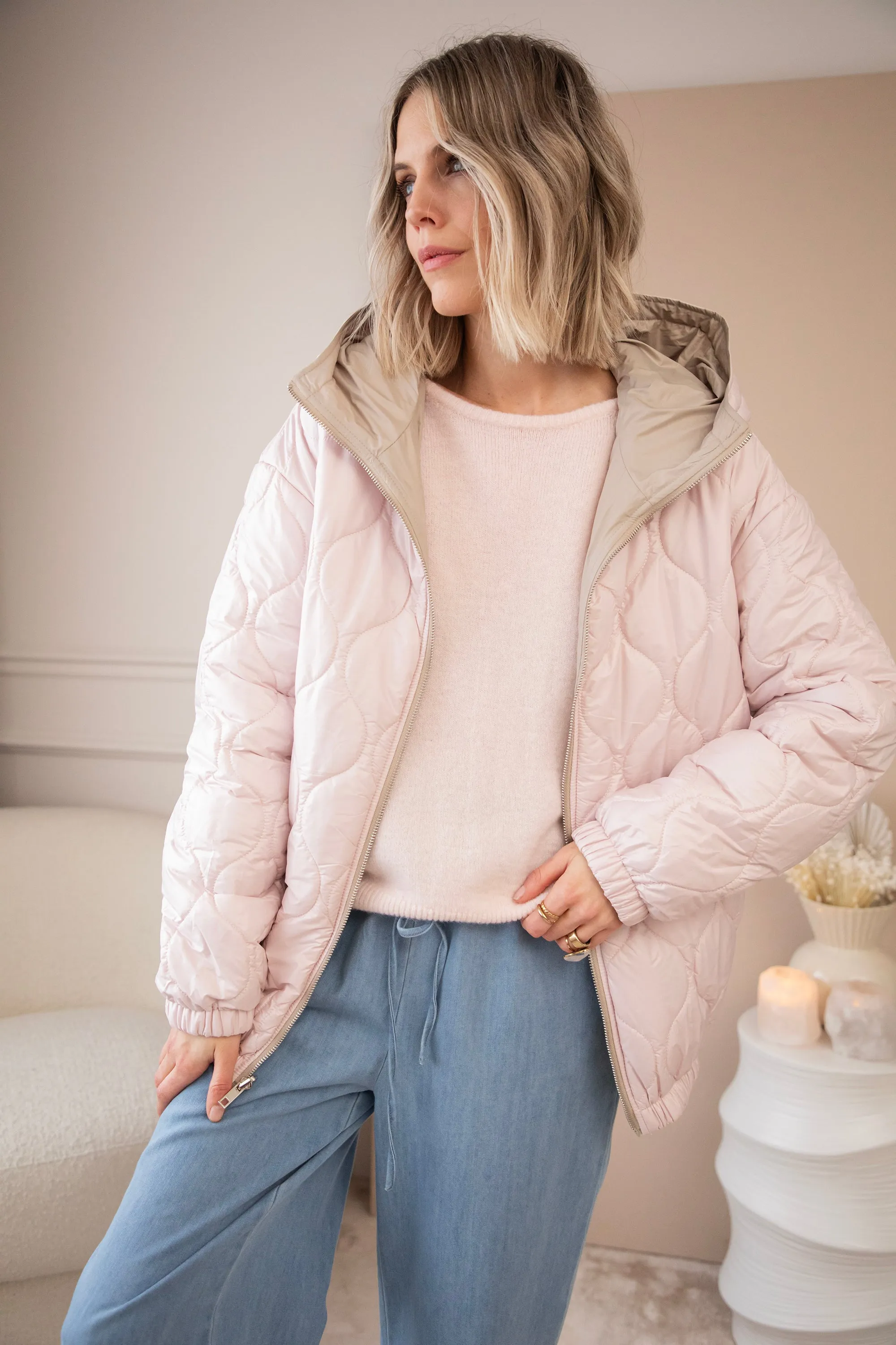 Reversible Femmy Beige/Pink - Jacket