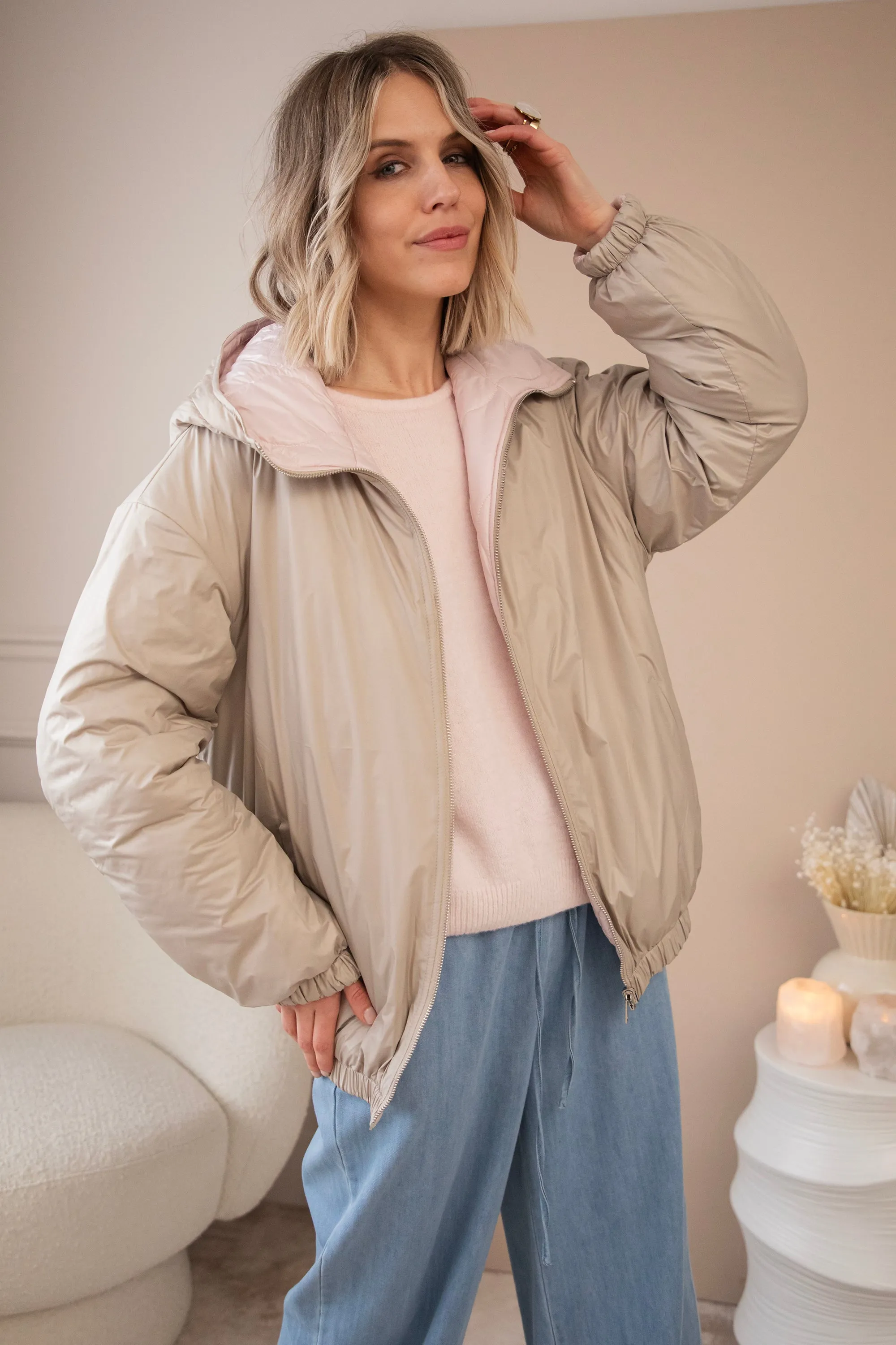Reversible Femmy Beige/Pink - Jacket
