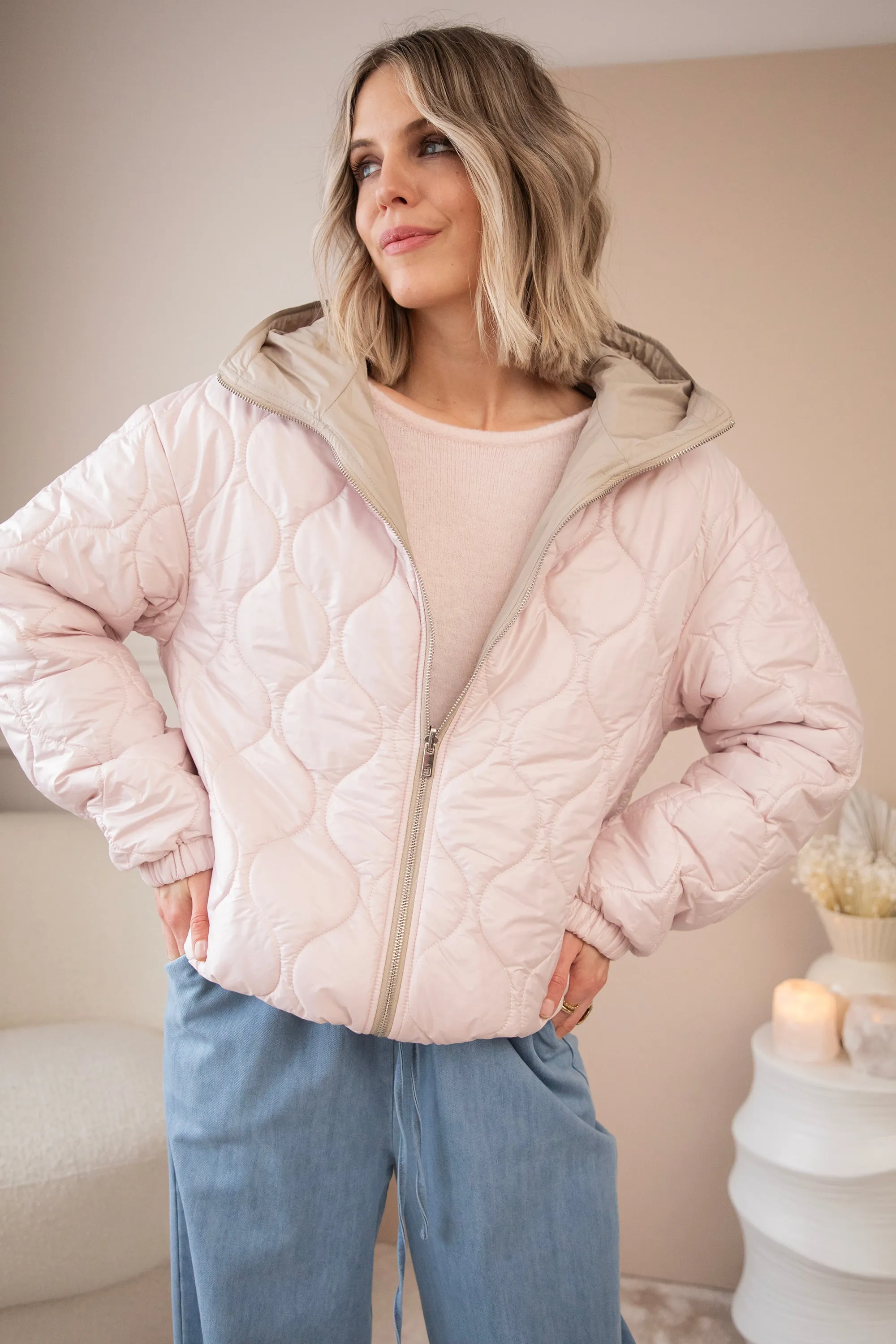 Reversible Femmy Beige/Pink - Jacket