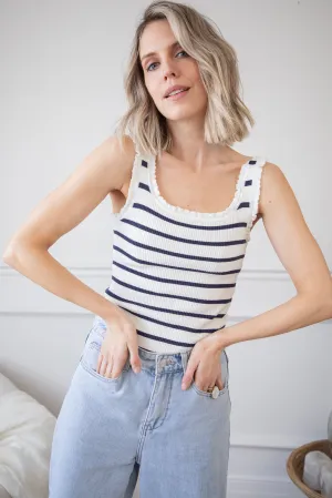 Riri Marine/White - Top