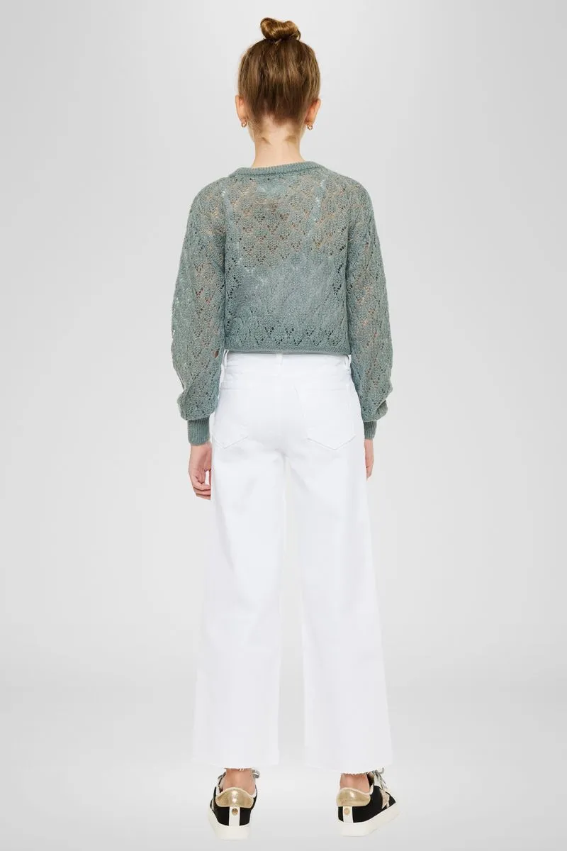 Rue High Rise Kids Cropped Wide Leg