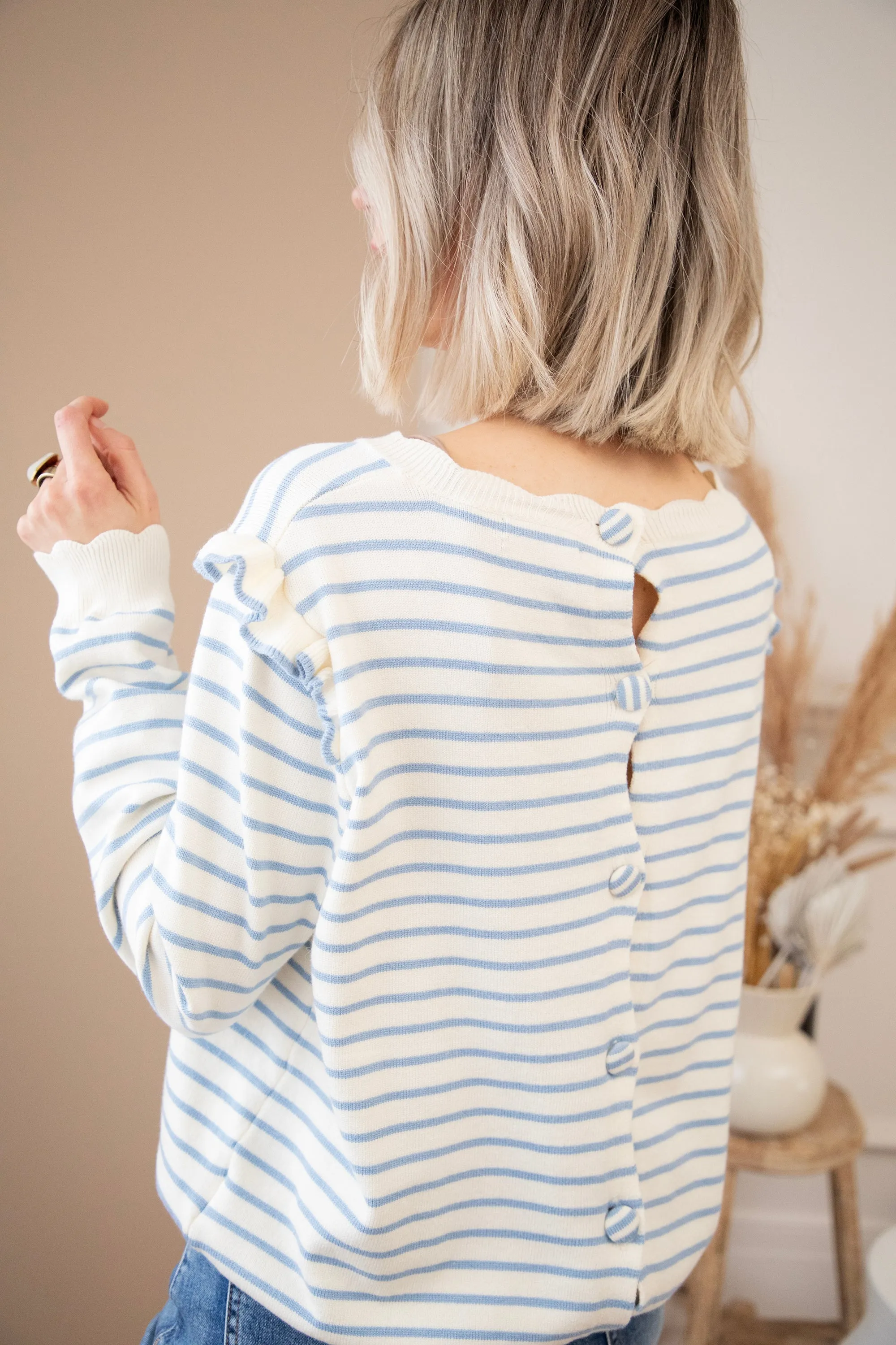 Rylie Stripe Blue - Trui