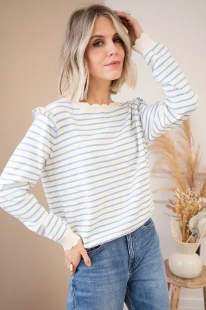 Rylie Stripe Blue - Trui