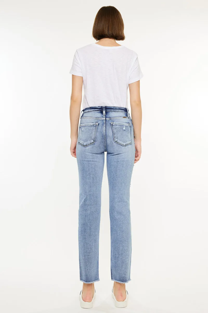 Sadie High Rise Straight Leg Jeans
