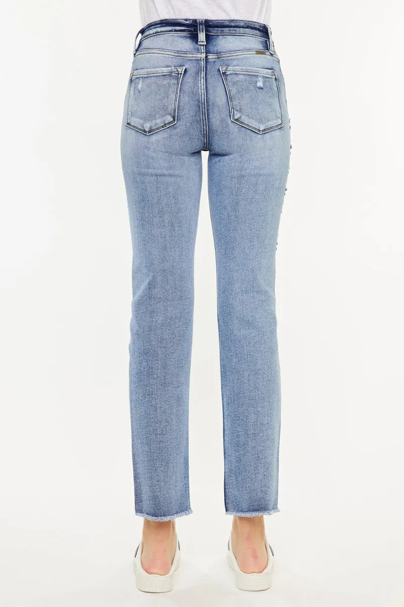 Sadie High Rise Straight Leg Jeans