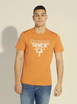 Saffron Peach Blurry Logo T-Shirt