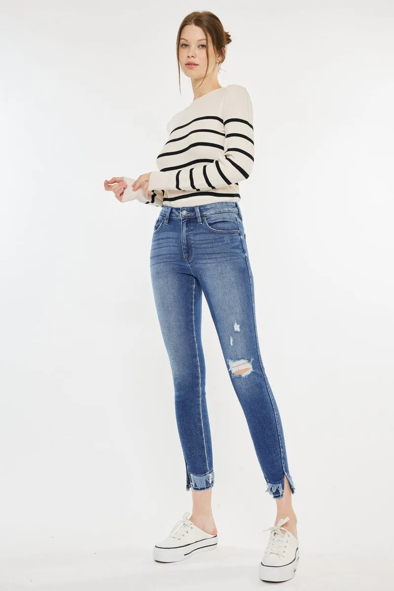 Safiya High Rise Ankle Skinny Jeans