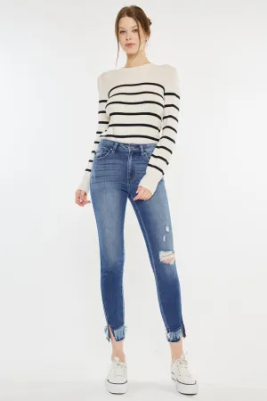 Safiya High Rise Ankle Skinny Jeans