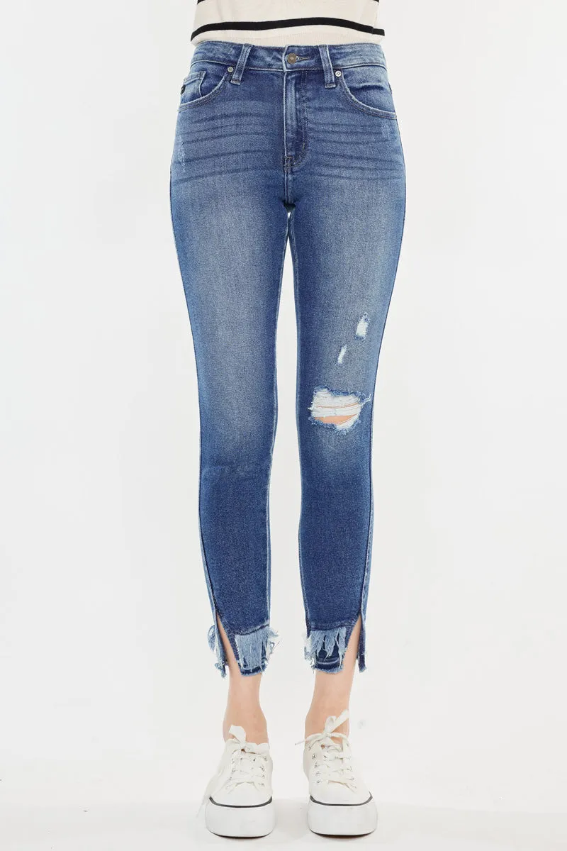 Safiya High Rise Ankle Skinny Jeans