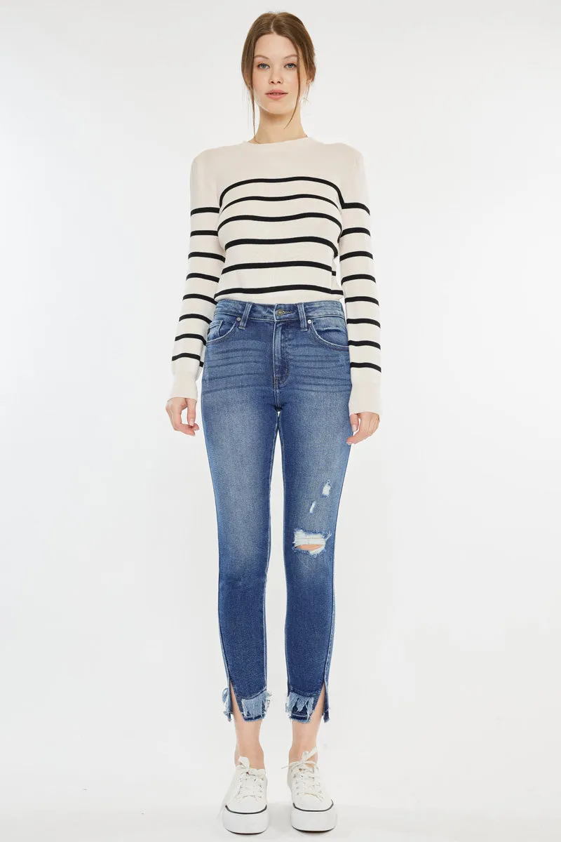 Safiya High Rise Ankle Skinny Jeans