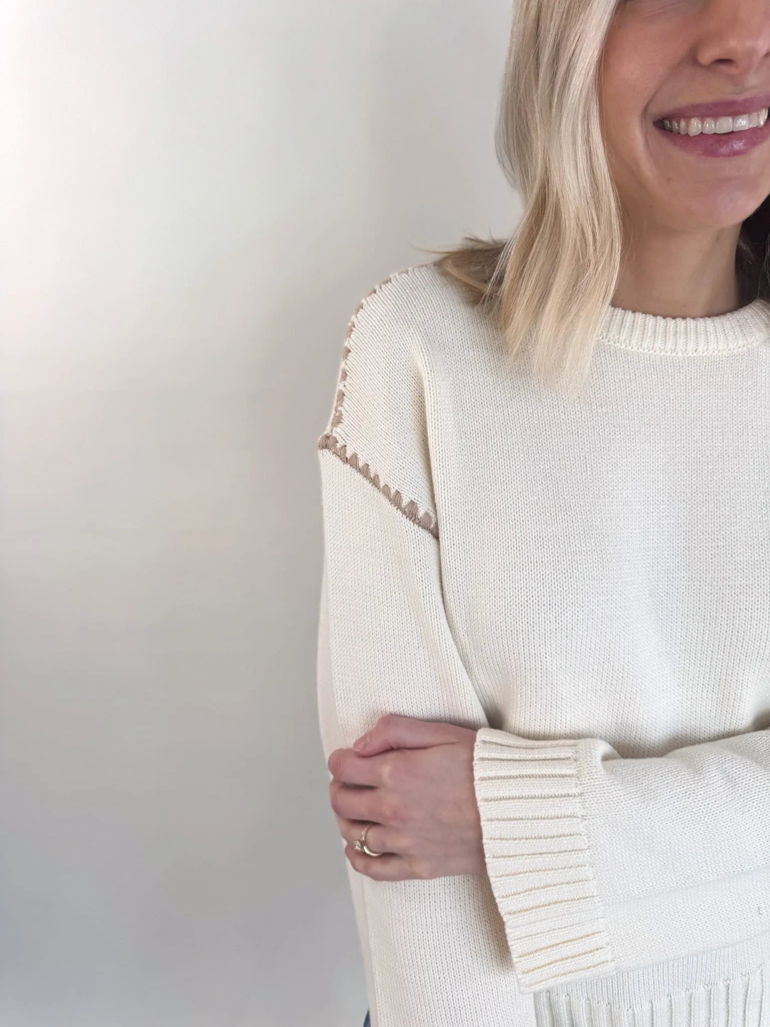 Sally Blanket Stitch Sweater