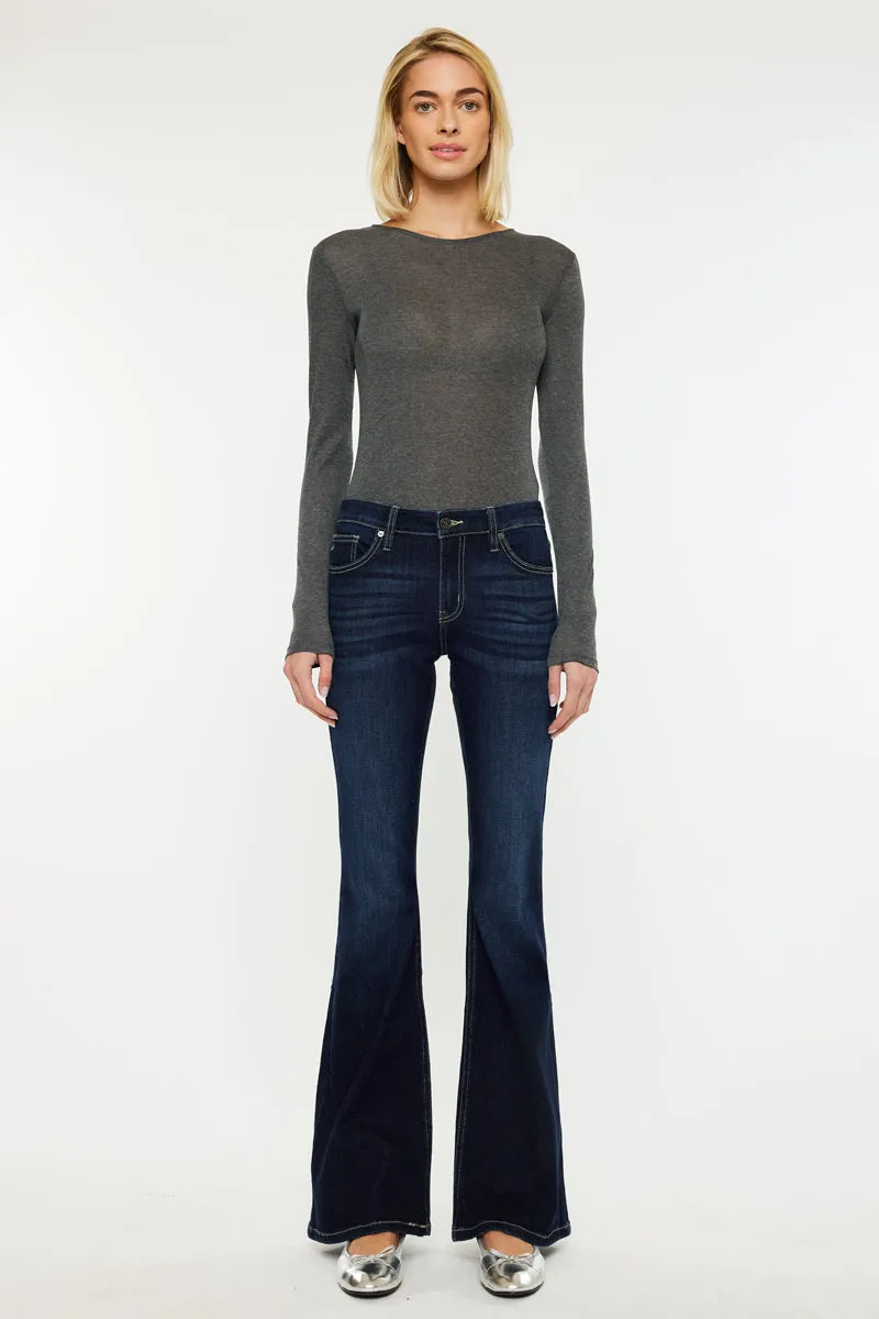 Samuel Mid Rise Flare Jeans
