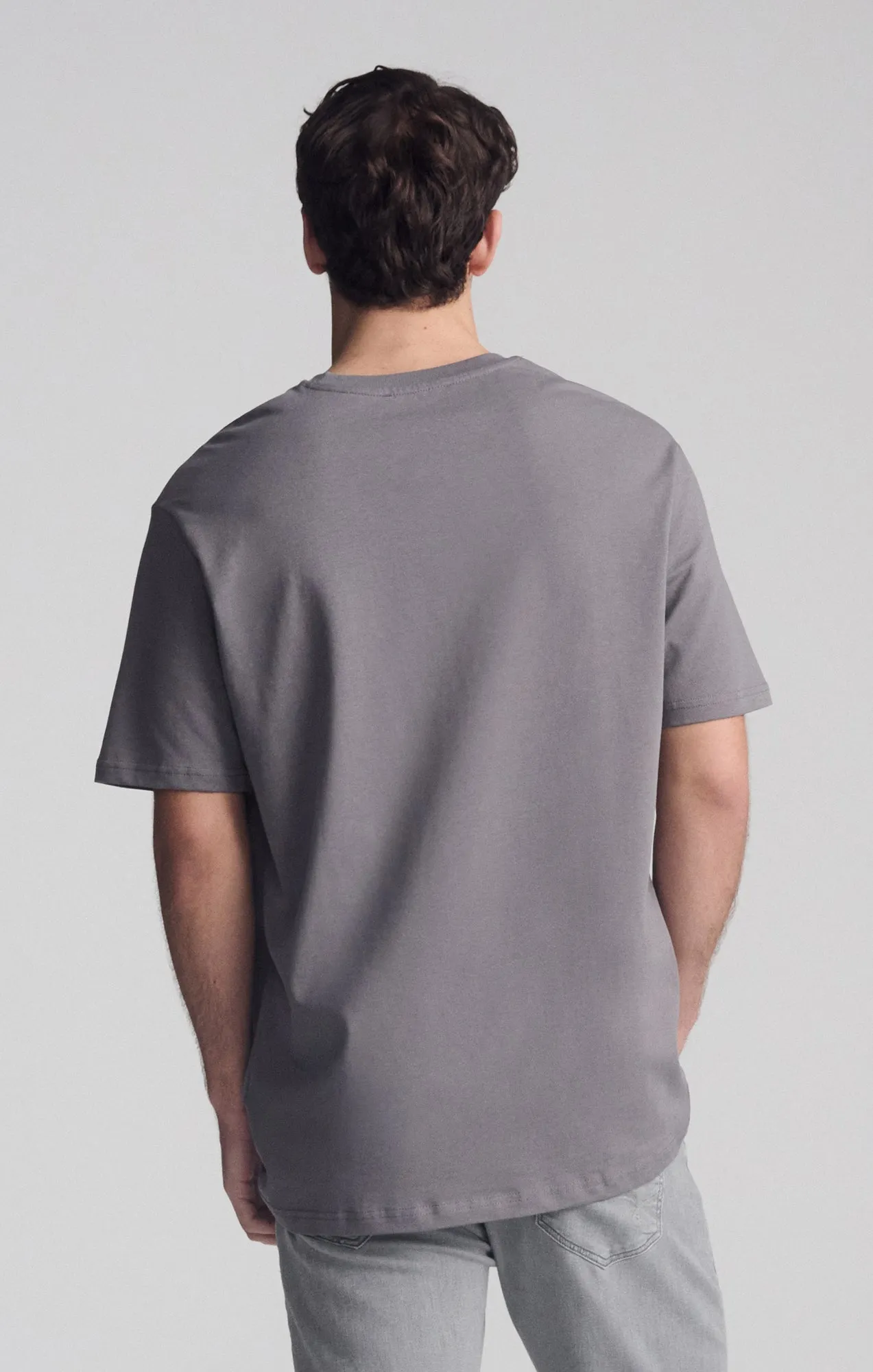SHORT SLEEVE CREW NECK T-SHIRT IN QUIET SHADE