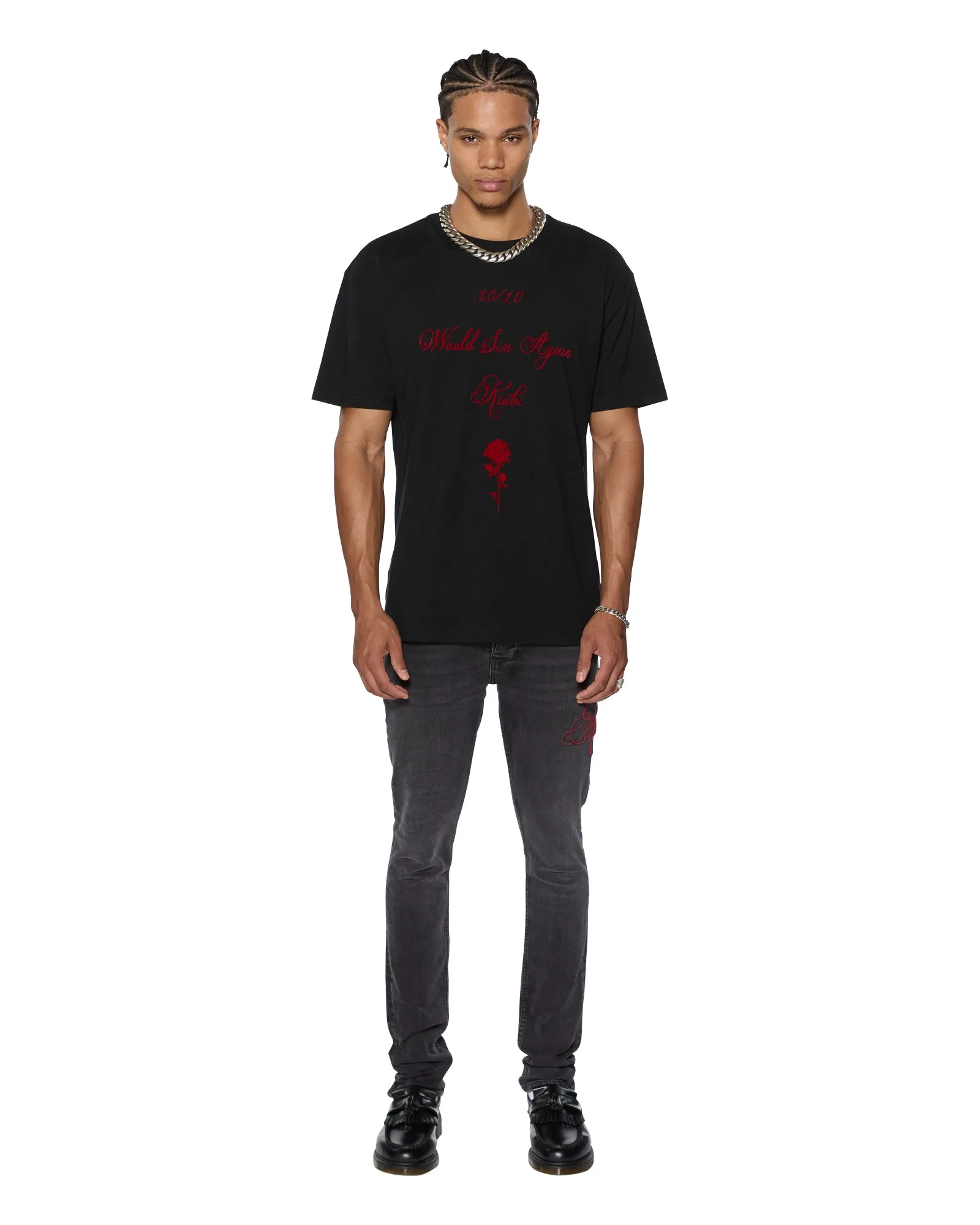 SIN AGAIN BIGGIE SS TEE JET BLACK