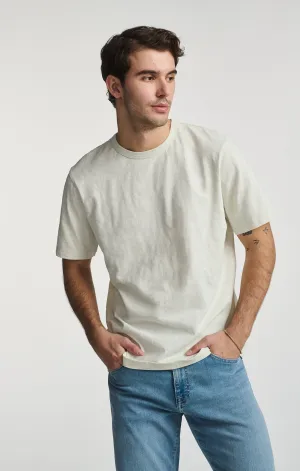 SLUB SHORT SLEEVE T-SHIRT IN FOGGY DEW