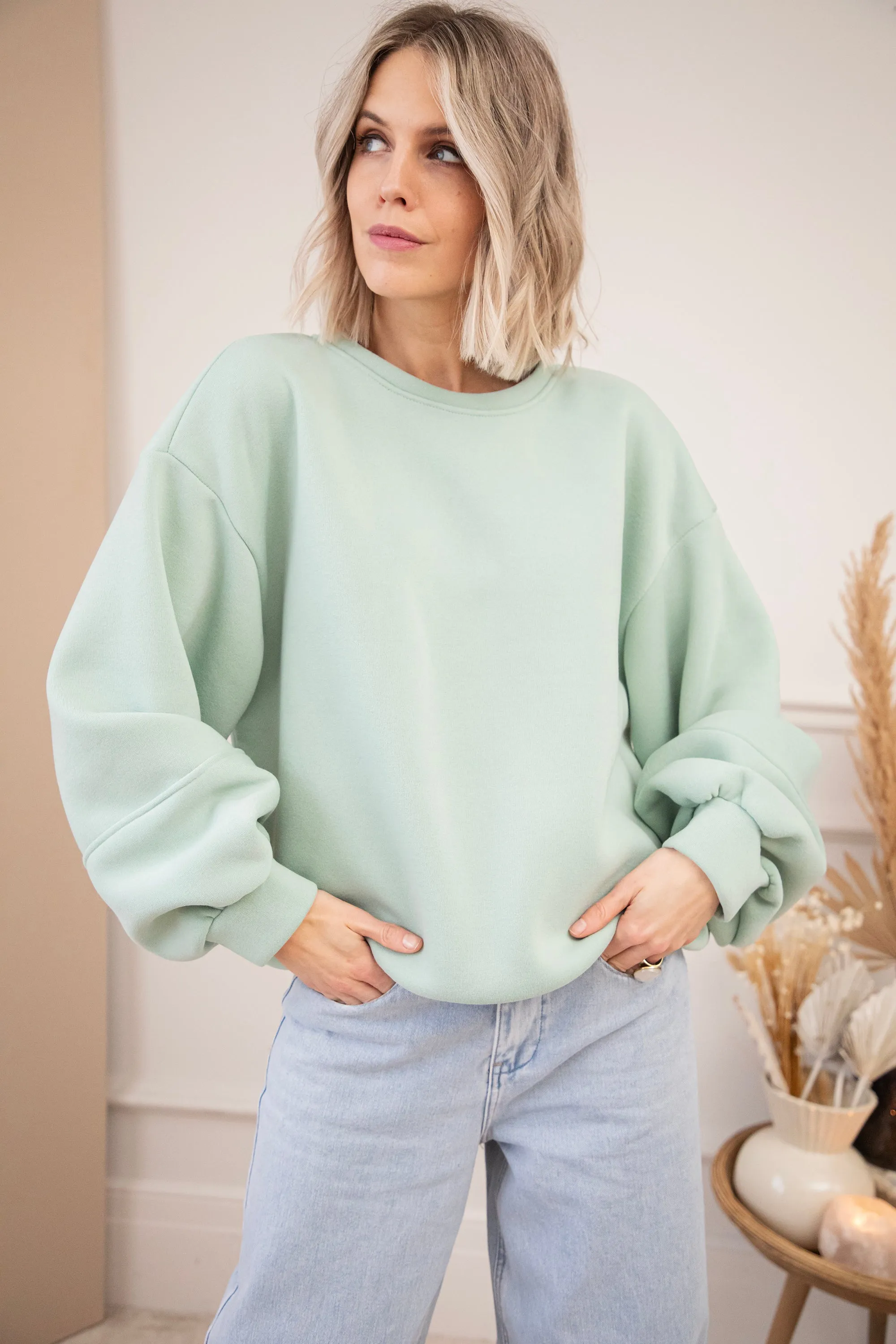 Snuggle up Mint - Sweater