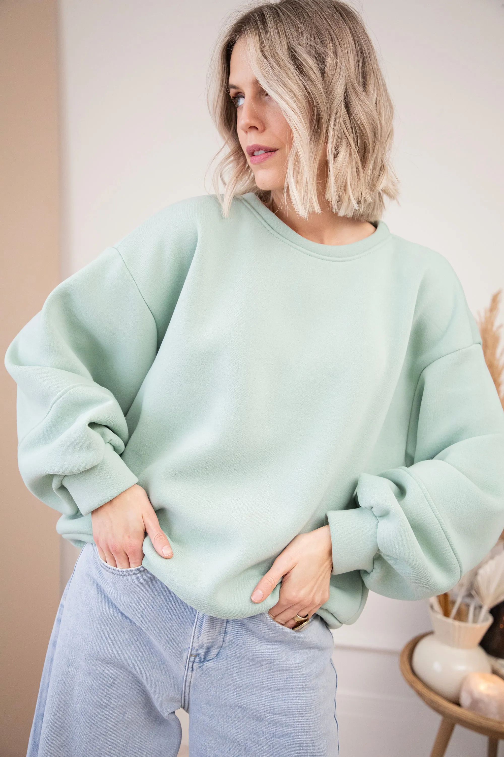 Snuggle up Mint - Sweater