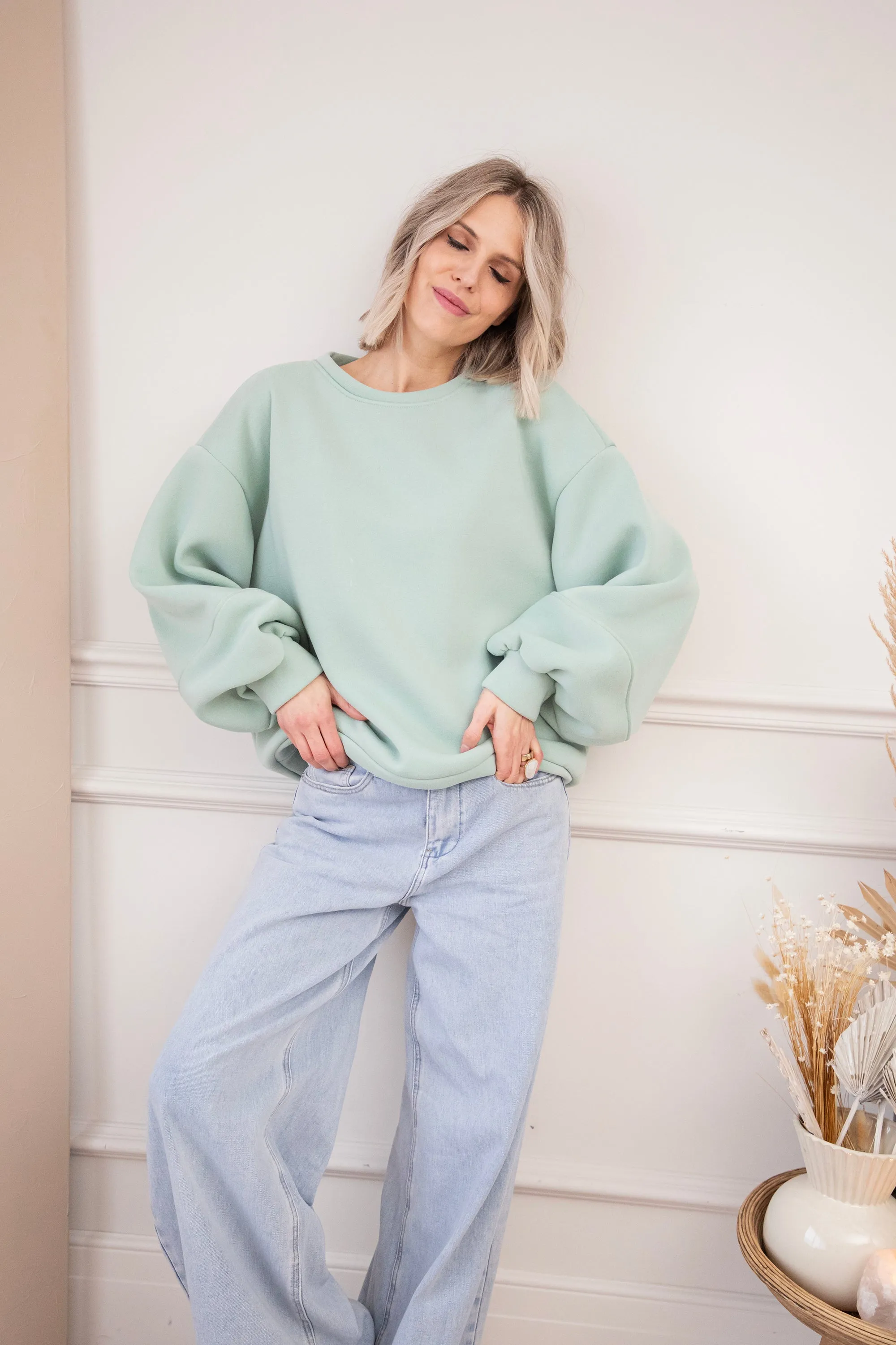 Snuggle up Mint - Sweater