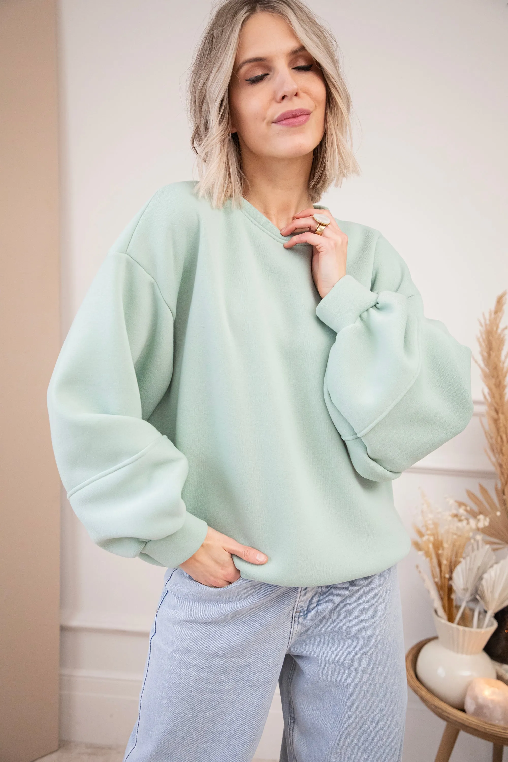 Snuggle up Mint - Sweater
