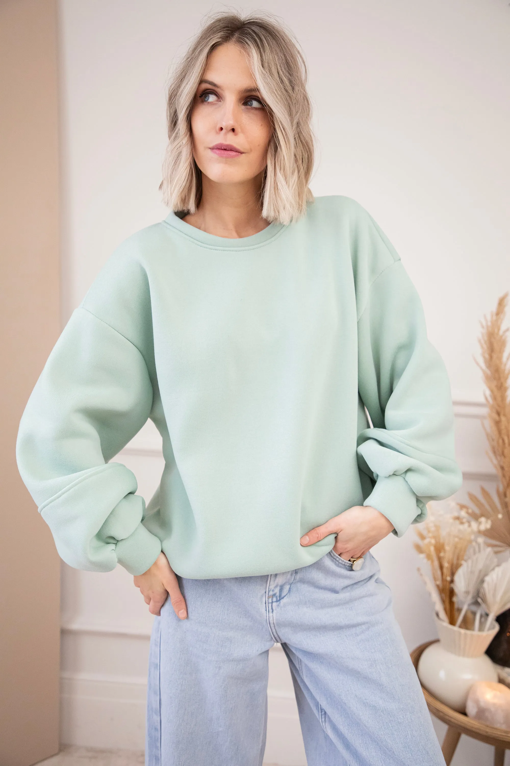 Snuggle up Mint - Sweater